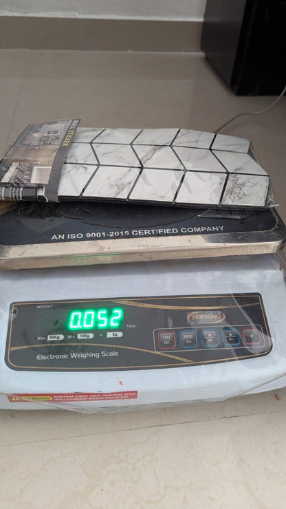 Self-Adhesive Waterproof Glass Mirrors Mosaic Tiles Sticker Diamond Pattern for Craft, Wall, and Home Decor